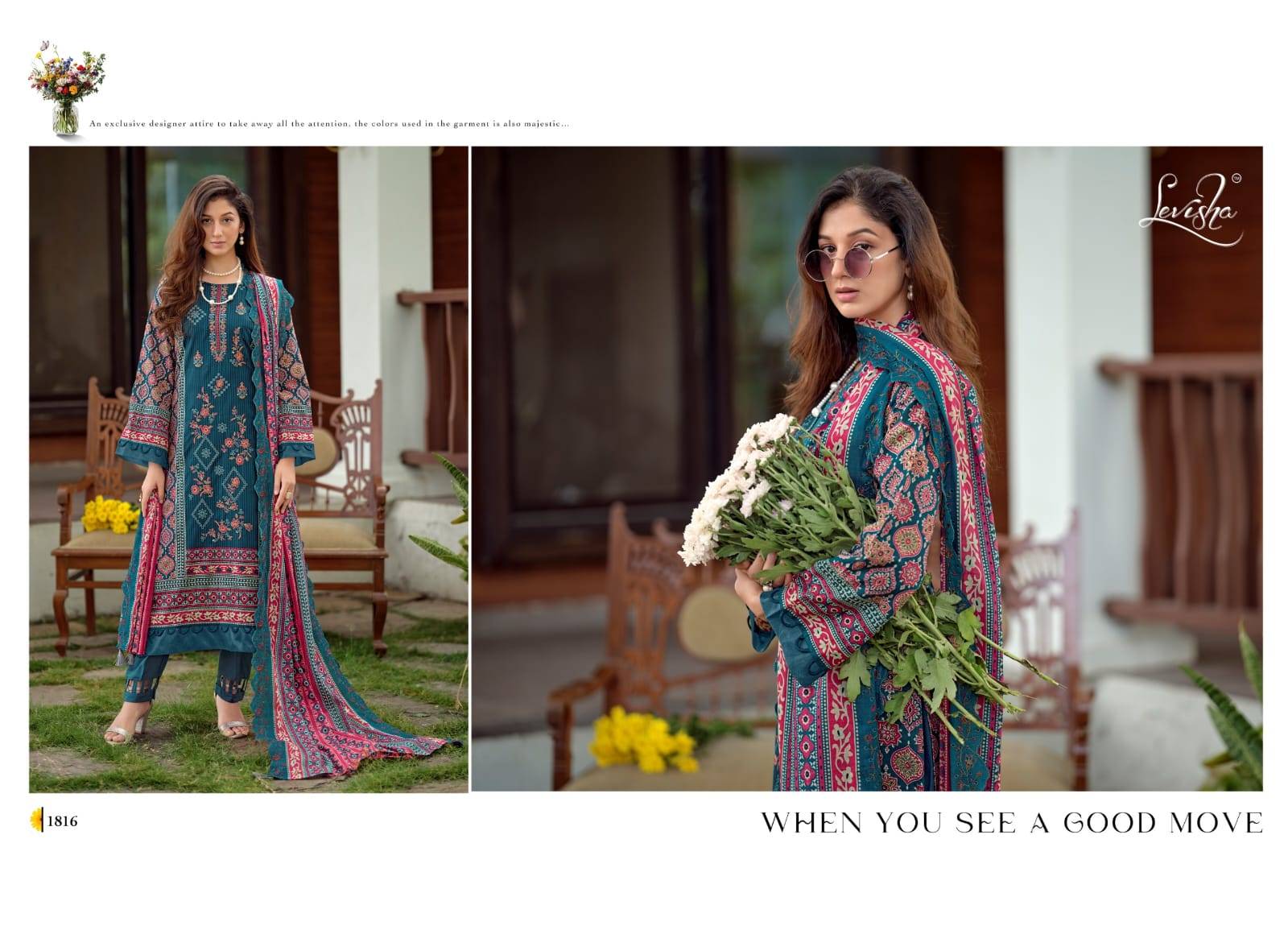 Madhubala Vol-18 By Levisha 1813 To 1818 Series Beautiful Festive Suits Stylish Colorful Fancy Casual Wear Cemric Lawn Cotton Dresses At Wholesale Price